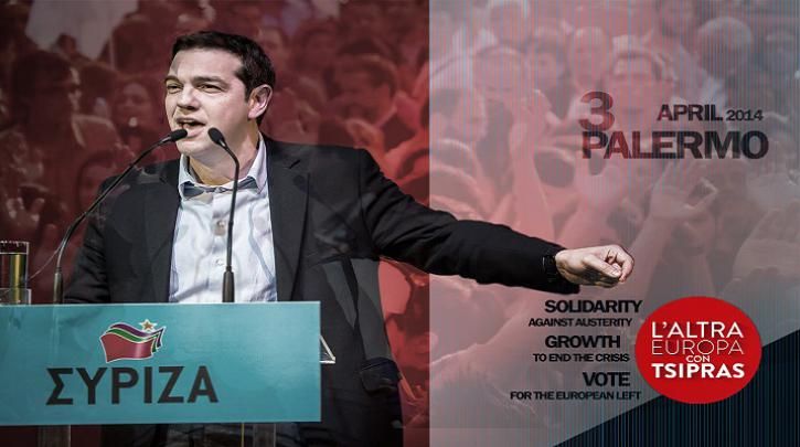 Ομιλία  του Προέδρου του ΣΥΡΙΖΑ, Αλέξη Τσίπρα, σε ανοιχτή εκδήλωση στο Παλέρμο