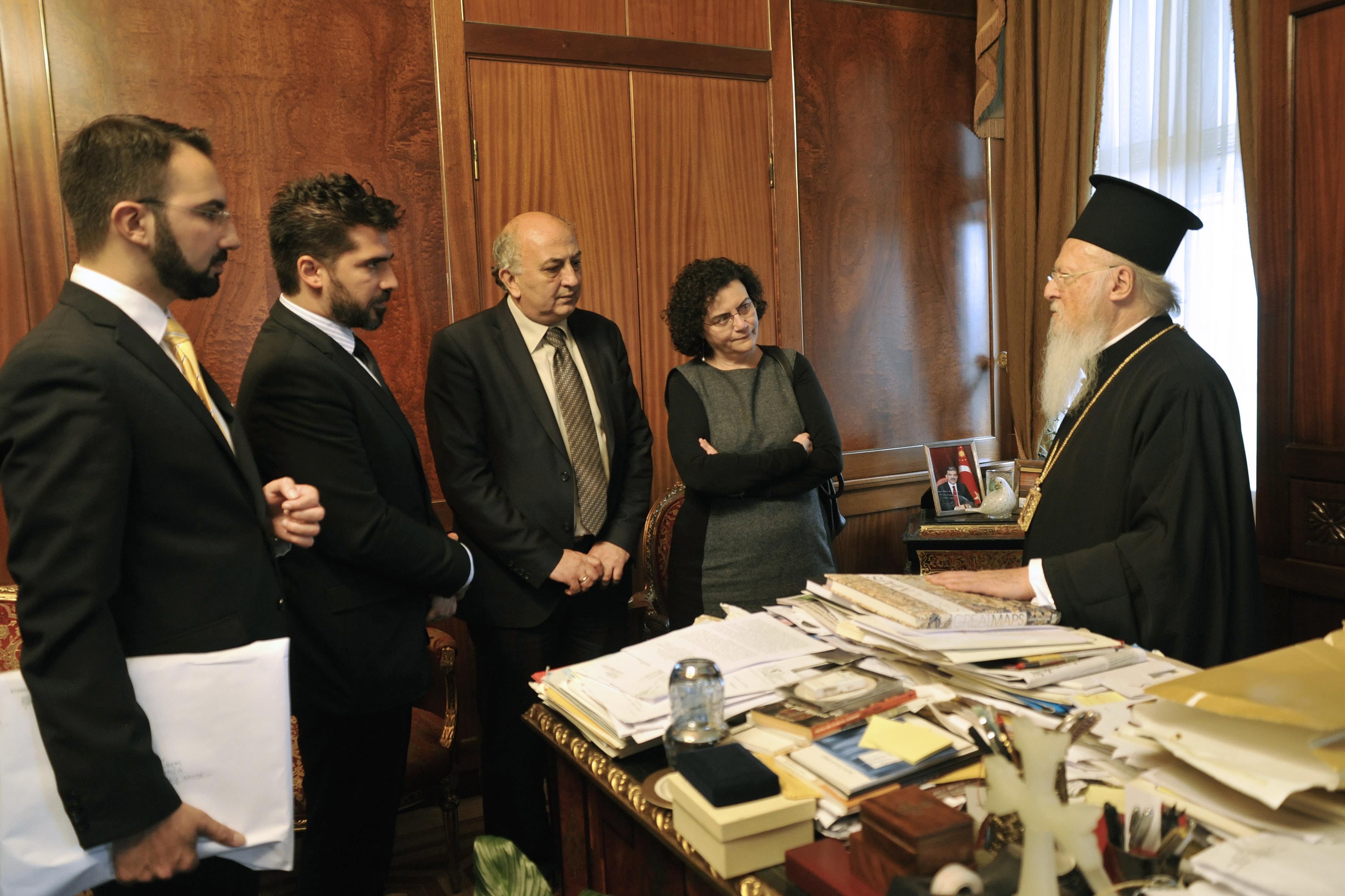 Συνάντηση αντιπροσωπείας του ΣΥΡΙΖΑ με τον Οικουμενικό Πατριάρχη Βαρθολομαίο