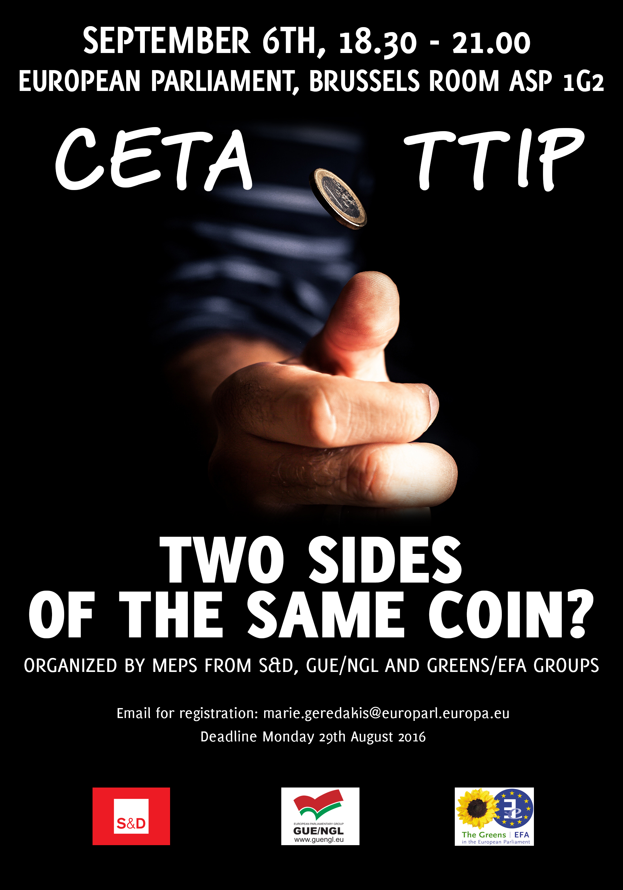 Προοδευτικοί ευρωβουλευτές από τρεις πολιτικές ομάδες ενώνονται για να διερευνήσουν την εμπορική συμφωνία CETA