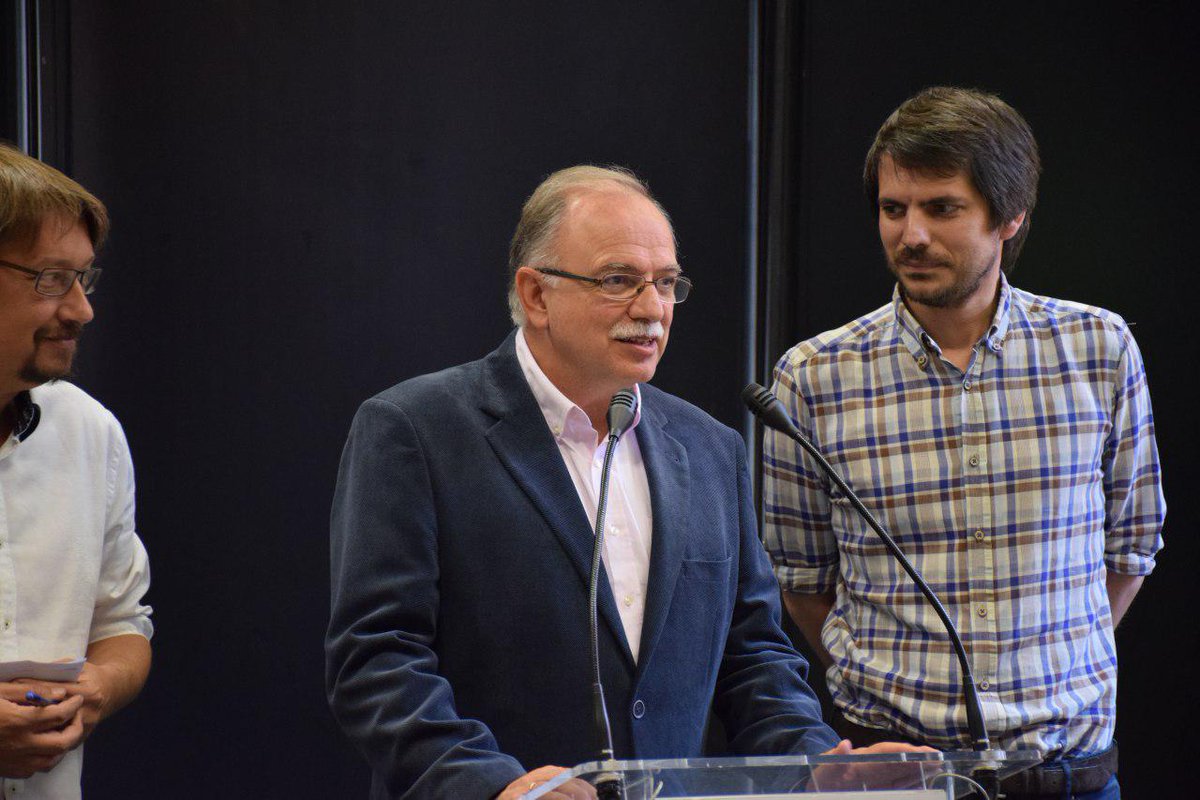 Κοινή συνέντευξη Τύπου του Δημήτρη Παπαδημούλη, του Ευρωβουλευτή των Πρασίνων, Ernest Urtasun, και του επικεφαλής της καταλανικής πολιτικής πρωτοβουλίας «Un País en Comú», Xavier Domènech